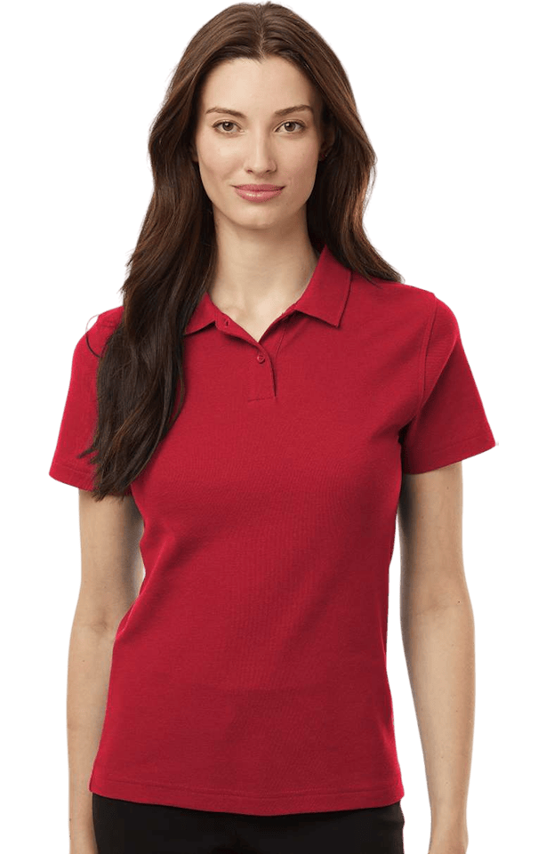 AllPro 62800L women's red piqué polo