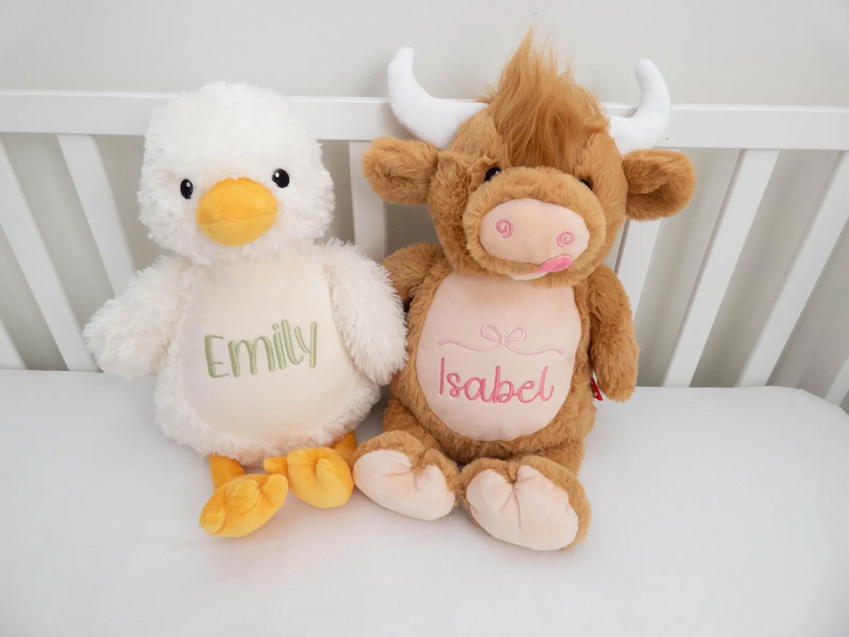 Personalized embroidered Cubbies with names