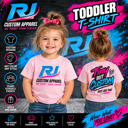 RJ Graphics and Design Baby Toddler Custom T-Shirt mockup