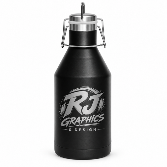 Personalized 64 oz Stainless Steel Growler