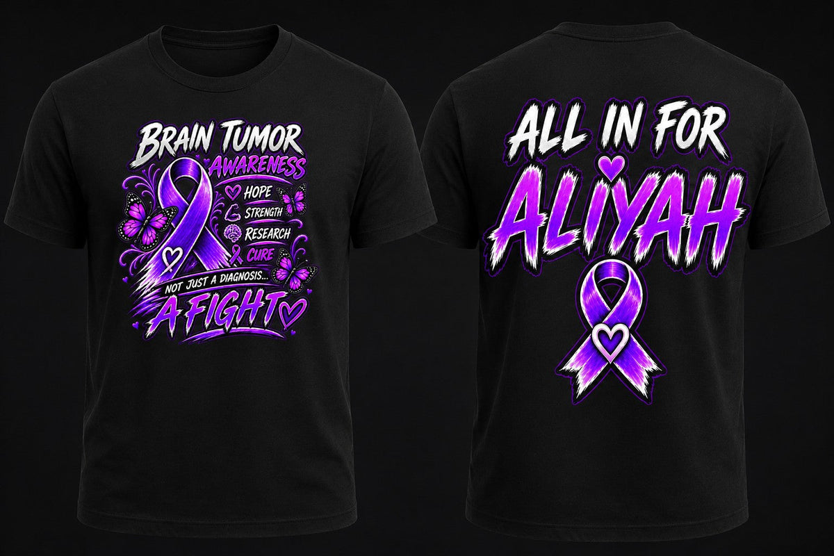 Team Aliyah toddler T-shirt front and back mockup